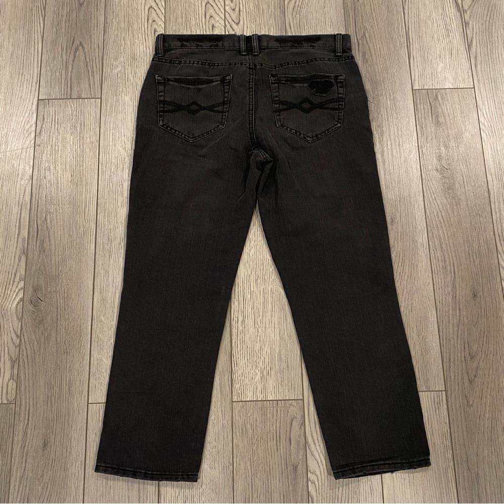 Mudd Distressed Destroyed Black Skinny Jeans Womens / Juniors Size 7 Denim Pants - Picture 5 of 9